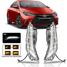 Fit 2015 16 2017 Toyota Camry LE SE Front Fog Lights Sequential Turn Signal Lamp picture