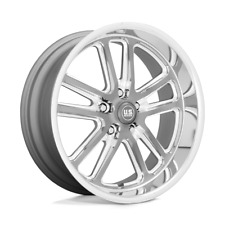 20 Inch Wheel Rim US Mag U130 Bullet Gray Milled 20x8 5x5 +1mm New picture
