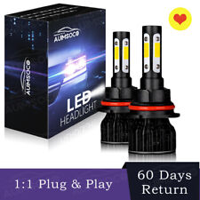 4-Side 9004 HB1 Front LED Headlights Bulbs Kit 6000K Super Bright W High Power picture