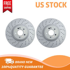 2pcs Fit For Mercedes S Class S550 S550e Front Brake Rotors Hot Sales US Stock picture