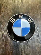 Front Hood  (82mm) BMW Badge Emblem Part # (51 148 132 375) GROMMETS INCLUDED picture