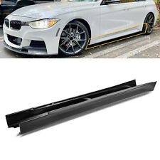 For 12-18 F30 F31 M SPORT SIDE SKIRTS EXTENSION PAIR FOR ALL BMW 3 SERIES SEDAN picture