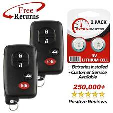 2x Remote Smart 4btn Key Fob For Toyota (HYQ14AAB 3370) picture