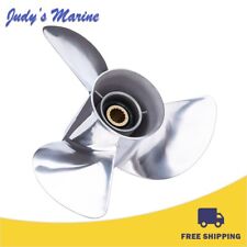 13 1/2 x 15 Ybs Semi cleaver Stainless Propeller fit Yamaha 50-130HP 15 Spline picture
