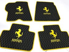 Ferrari FF Diamond Stitching Eco Leather Floor Mats 4pcs picture