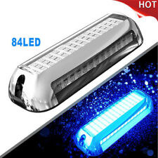 2x84LED Blue Underwater BOAT MARINE TRANSOM LIGHT Super Bright Stainless Pontoon picture