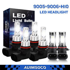 For Jeep Grand Cherokee 2005-2010 - 6000K LED Headlight Fog Light Bulbs Kit 6Pcs picture