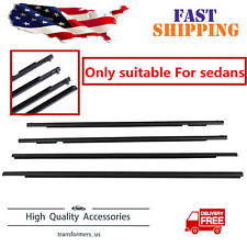 For Mazda 3 BK Seires 4PCS Outer Weatherstrips Window Trim Belt Sealing Strips picture