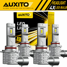 4x AUXITO 9005 9006 LED Headlight Bulbs High Low Beam Kit Extremely White M4 EOA picture