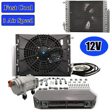 12V Heat&Cool A/C Kit Truck Car RV 11000 BTU Air Conditioner Underdash 2 Vents picture