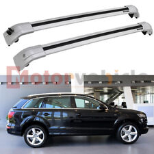 US Stock For 2006-2015 Audi Q7 Silver Cross Bars Lockable Roof Rack Rails picture