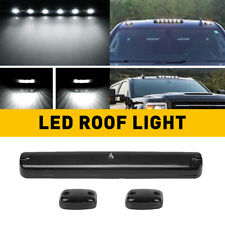 3PC Smoke Cab Roof Running White LED Lights for 02-07 Chevy Silverado GMC Sierra picture