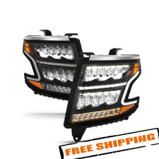 Anzo 111478 Black/Clear Sequential LED Headlights for 15-20 Chevy Tahoe/Suburban picture