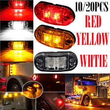 10x LED Side Marker Amber Red Lights Clearance Light Truck Trailer RV US EOA picture