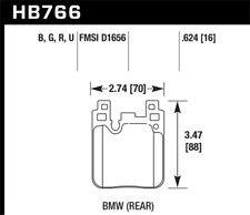 Hawk Performance HB766N.624 Disc Brake Pad Set FITShawk 14 20 bmw 2 series 12 18 picture