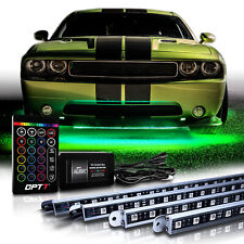 OPT7 4pc 16 Color Car Truck Underglow Underbody RGB Accent Kit Glow LED Lightbar picture