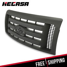 HECASA Painte Black Front Grille For 09-14 Ford F-150 F150 XLT Replace FO1200510 picture