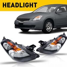 For 2007-2009 Nissan Altima 4-Door Headlights Left Right Black Housing AUXITO EA picture
