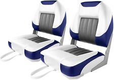 Deluxe Low Back Boat Seat, Fold-Down Fishing Boat Seat (2 Seats) picture