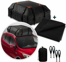Zone Tech Car Travel Roof Cargo Carrier Bag Protective Rubberized Mat with Hooks picture
