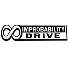 1Pc For Infinite Improbability Drive Car Emblem 3D Chrome Badge 6 INCH Long picture