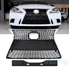 2014 2015 2016 Lexus IS200t IS250 IS350 Front Bumper Upper Lower Grille F Sport picture