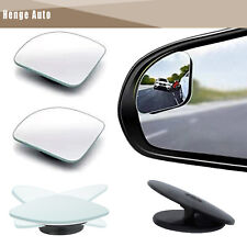 Fan Shaped Blind Spot Mirror HD Glass Convex Lens Frameless Rear View Mirror2PCS picture