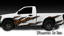Truck Side Graphics Rocker Panel Ripped Metal Skull Blaze Camouflage Camo 01 picture