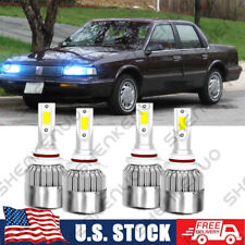 8000K Front LED Headlight Bulbs Qty4 For Oldsmobile Cutlass Ciera 1987-1996 picture