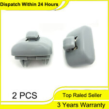 Set of 2 Grey Sun Visor Clip 8U0857562A for Audi A3 A4 A5 Q5 A7 B6 B7 B8 S4 S5 picture