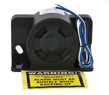 Universal Backup Warning Alarm 112dB Beeper w Wires - Construction Heavy Truck picture
