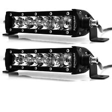 2PCS 8''inch Slim LED Light Bar Single Row Spot Work Offroad Driving ATV 4WD SUV picture