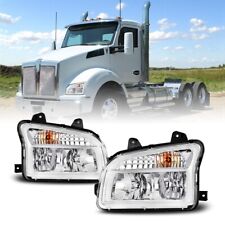 Headlights fits  2014-2023 Kenworth T880 , Reflector Headlamps, Chrome picture