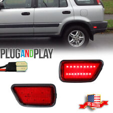 2x Red Lens Rear Bumper LED Strip Fender Side Marker Lights For 97-01 Honda CR-V picture