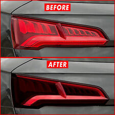FOR 18-20 Audi Q5 SQ5 Tail Light Cutout & Rear Reflector SMOKE Vinyl Tint picture