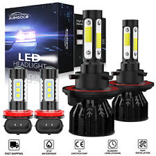 For 2004-2012 Nissan Sentra LED Headlight Hi/Lo + Fog Light 4 Bulbs 6000k White picture
