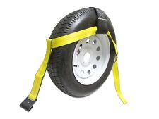 Two (2x) Yellow Adjustable Tow Dolly Car Straps 4
