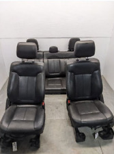 11 12 13 14 F150 Black Leather Crew Power Heat Cool Buckets Backseat Seats Set picture