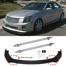 For Cadillac CTS CTS-V Front Bumper Lip Body Kit Spoiler Splitter + Strut Rods picture