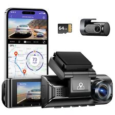 AZDOME 4K+1080 Dash Cam Front and Rear WiFi GPS Car Recorders IR Night Vision picture