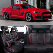 For Ford Mustang GT Focus 5-Seats Car Seat Covers Leather Front + Rear Cushion picture