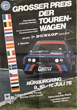 BMW 3.0CSL/Nurburgring 1976 GP Der Touren-Wagen  Rare/ Hans Stuck O/PCar Poster picture