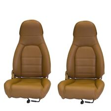 Fits 1990-1996 Mazda Miata, Pair of Front Seat Covers for Standard Seats, Tan picture
