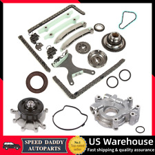 For 07-13 Dodge Jeep Mitsubishi 4.7L SOHC Timing Chain Oil Pump Water Pump Kit picture