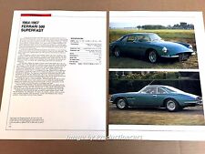 Ferrari 500 Superfast Original Car Review Print Article J668 1964 1965 1966 1967 picture