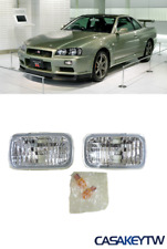 JDM GTR GT-R Crystal Bumper Turn Signal Lights for~98~01~Nissan~Skyline~R34 picture