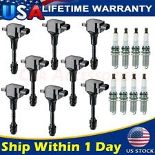 8Pack Ignition Coil Spark Plug for 04-07 Nissan Armada Titan Infiniti 5.6L UF510 picture