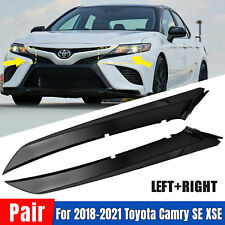 Set For Toyota Camry SE XSE 2018-2021 Front Grille Headlight Filler Molding Trim picture