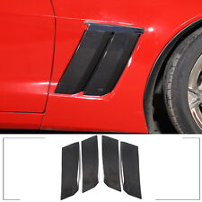 4PCS Real Carbon Fiber Side Fender Vents CoverTrim For Corvette C6 2005-2013 picture