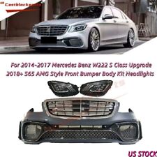 For Mercedes W222 S550 S650 Upgrade 18+ S65 AMG Style Front Bumper W/Headlight picture